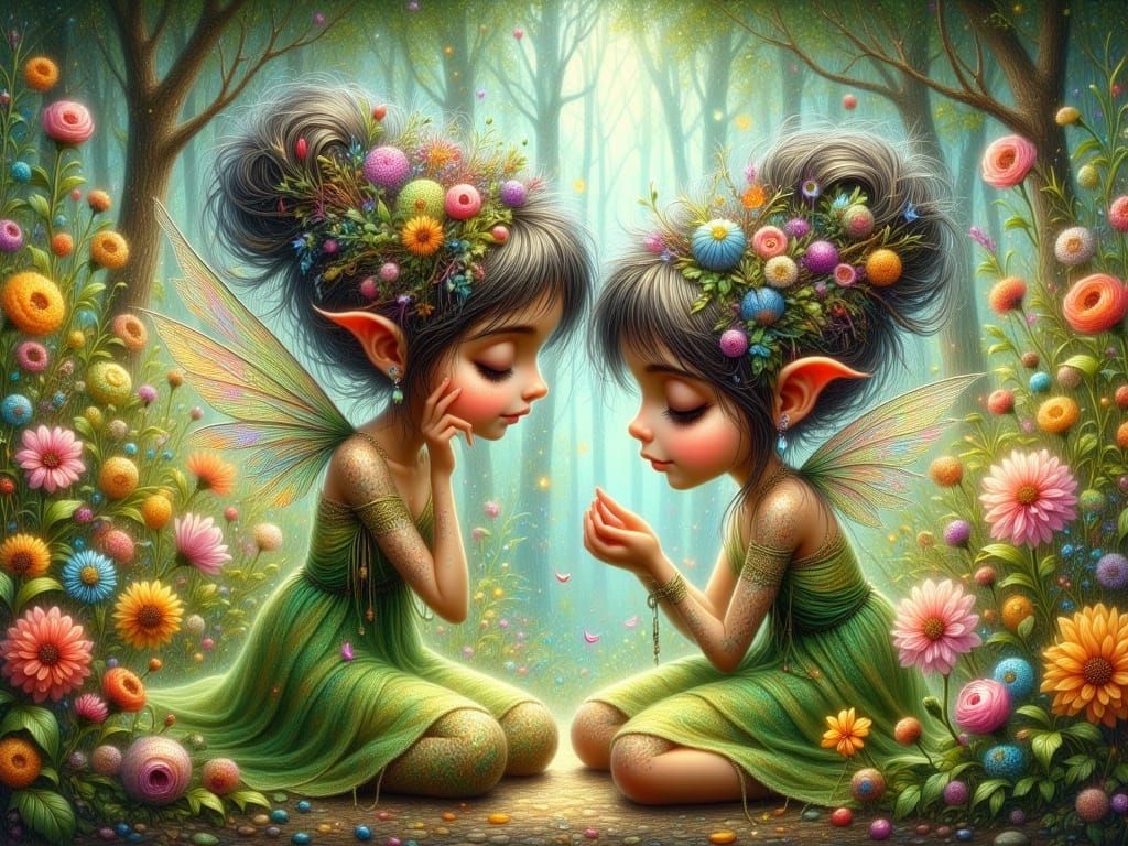 Two cute little fairies