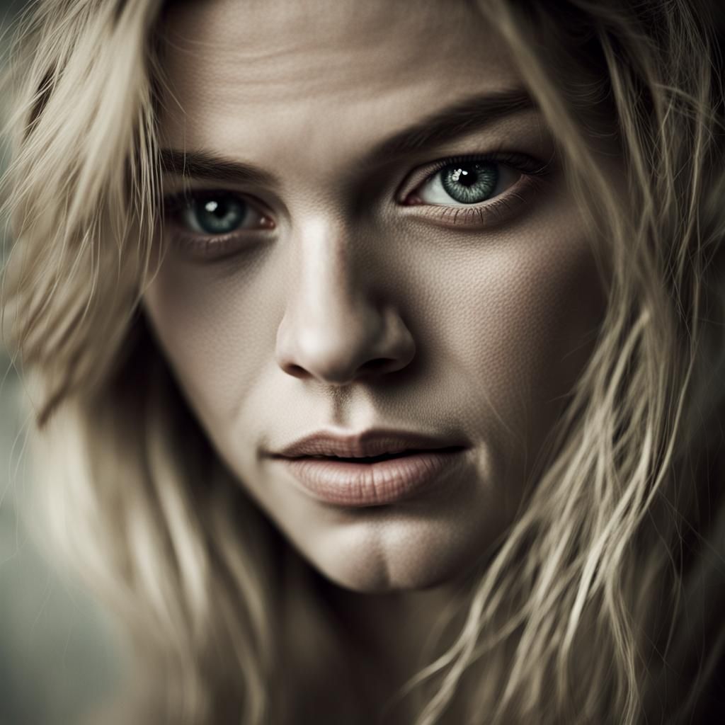 Samara Weaving Close-Up Portrait in Ambient Light