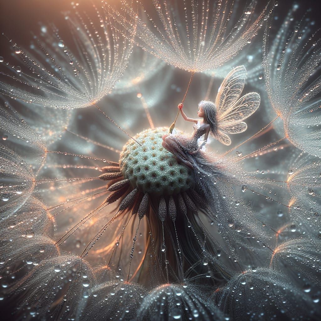 Ethereal Dandelion Seed Release with Fairy