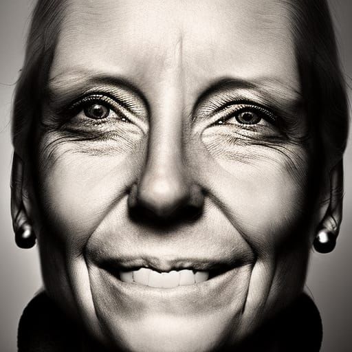 Striking Portrait with Dynamic Studio Lighting