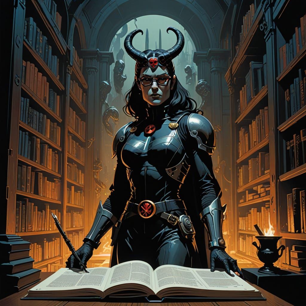 Heroic Librarian Empowered by Knowledge