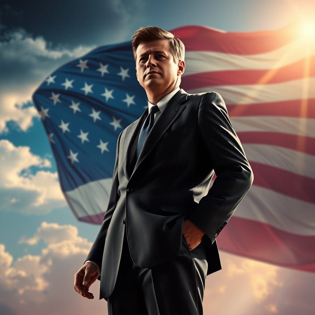 John F. Kennedy in Epic American Dreamscapes