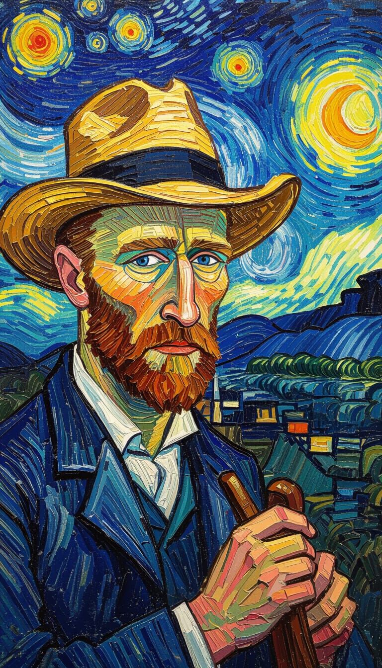 Epic Impressionist Masterpiece in Thick Impasto Gouache