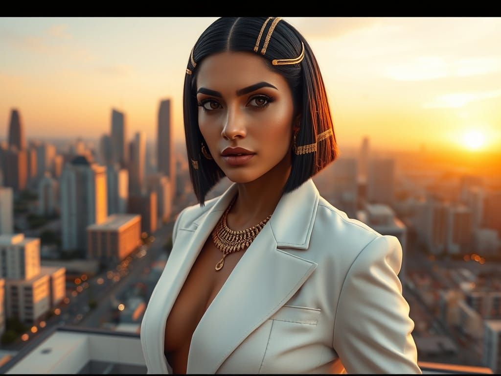 City lights and golden nights