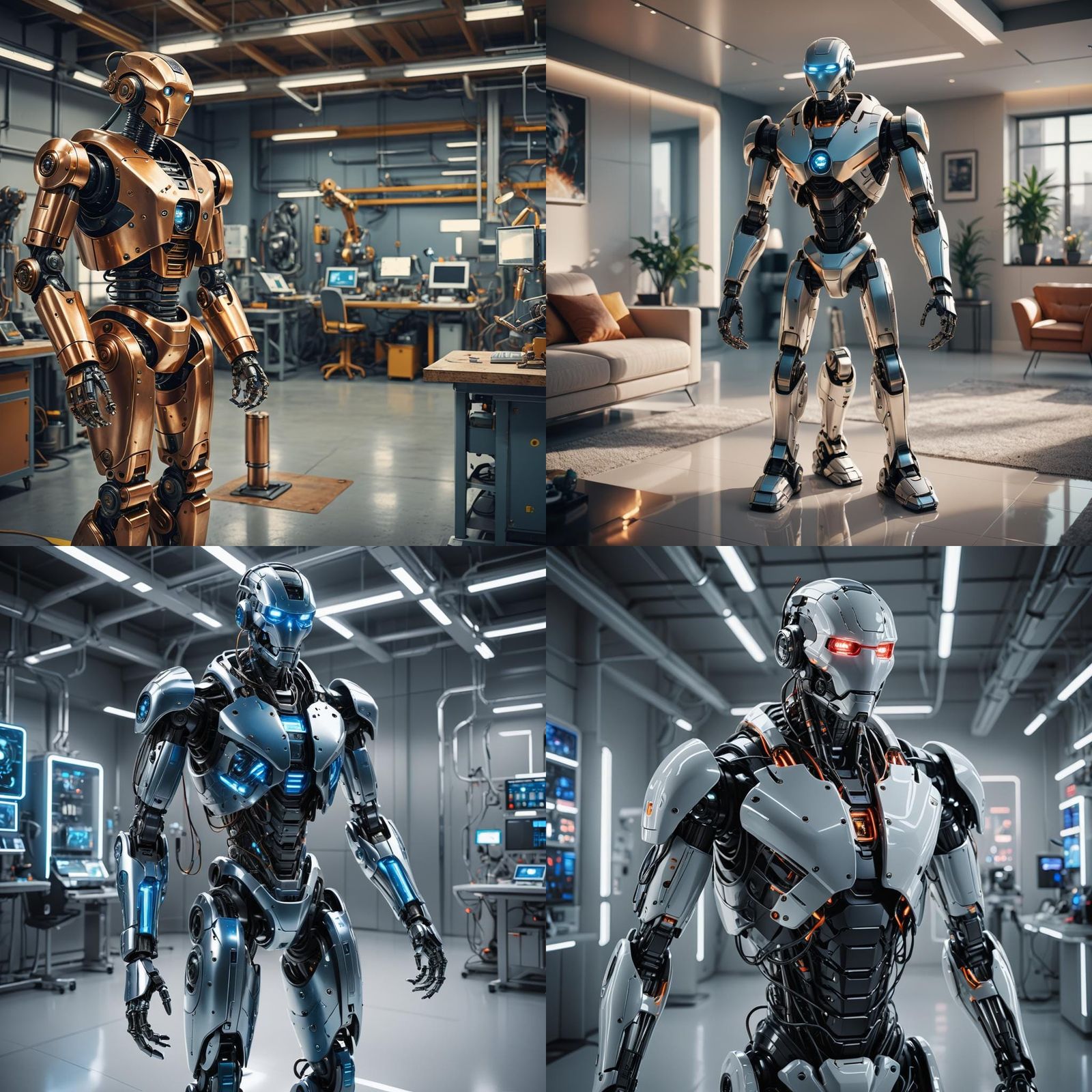 Futuristic Bipedal Companion Robot Design