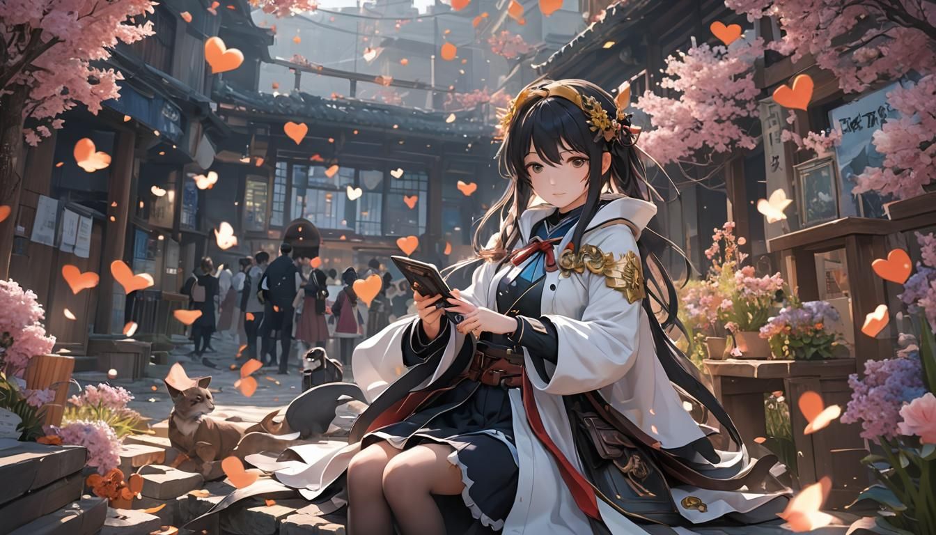 Anime Character in Detailed 3D Art Style