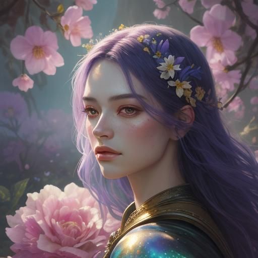 Surreal Dreamlike Portrait with Mystical Aura