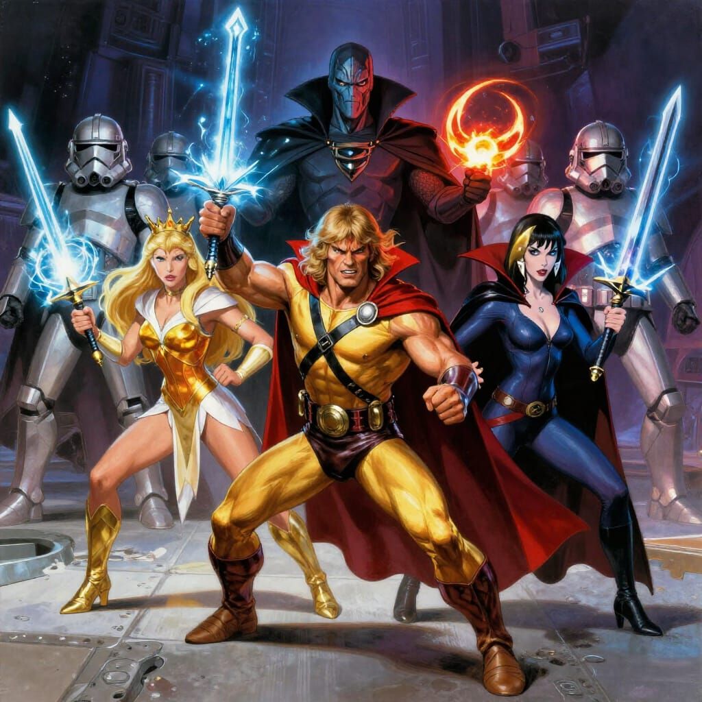 Epic Fantasy Heroes Battle Star Wars Armada in Digital Art