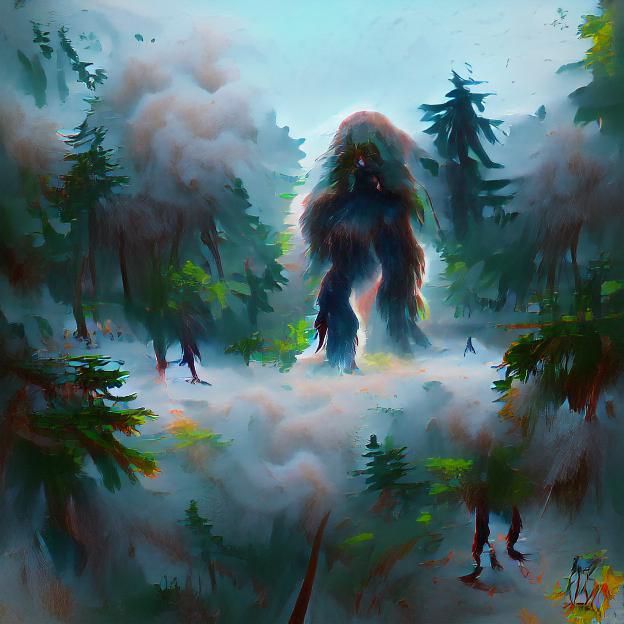 Bigfoot Sighting: Elusive Creature in Forest