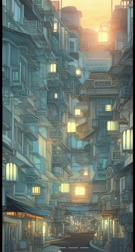 Chennai in Ghibli-Inspired Lighting: Detailed Art