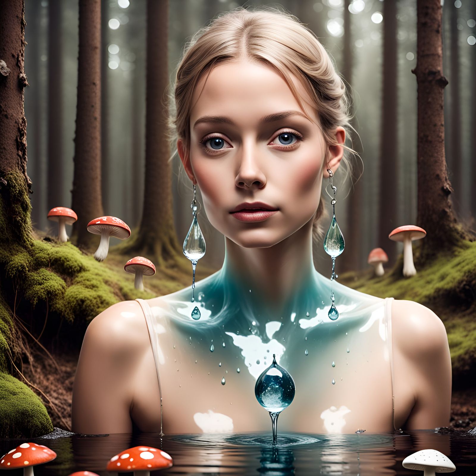 Scandinavian Forest: Water, Mushrooms, and Biodiversity