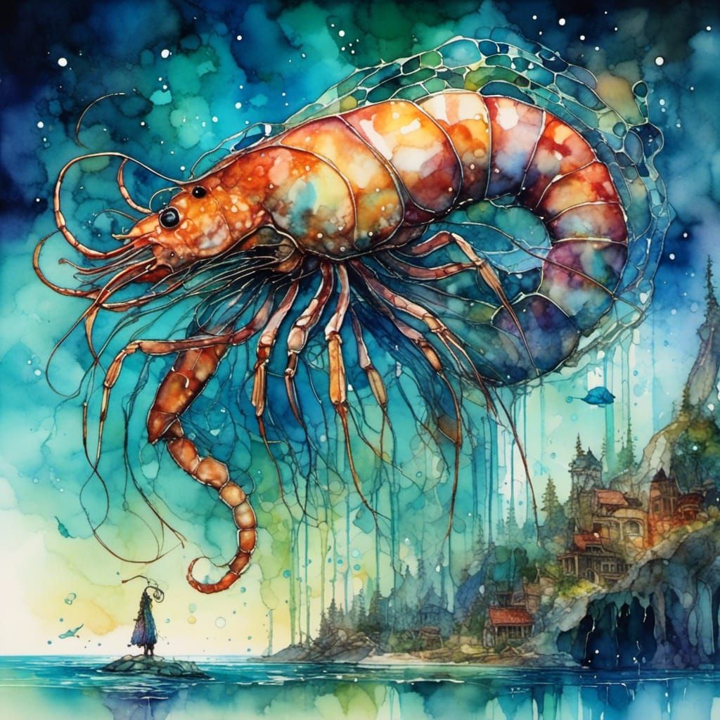 Once the giant shrimp arrived, the village was quick to agree with its demand to stop shrimping