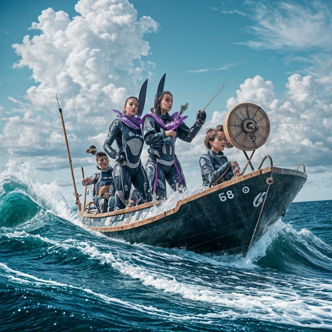 Harmonious Color Palette in Digital Abstract