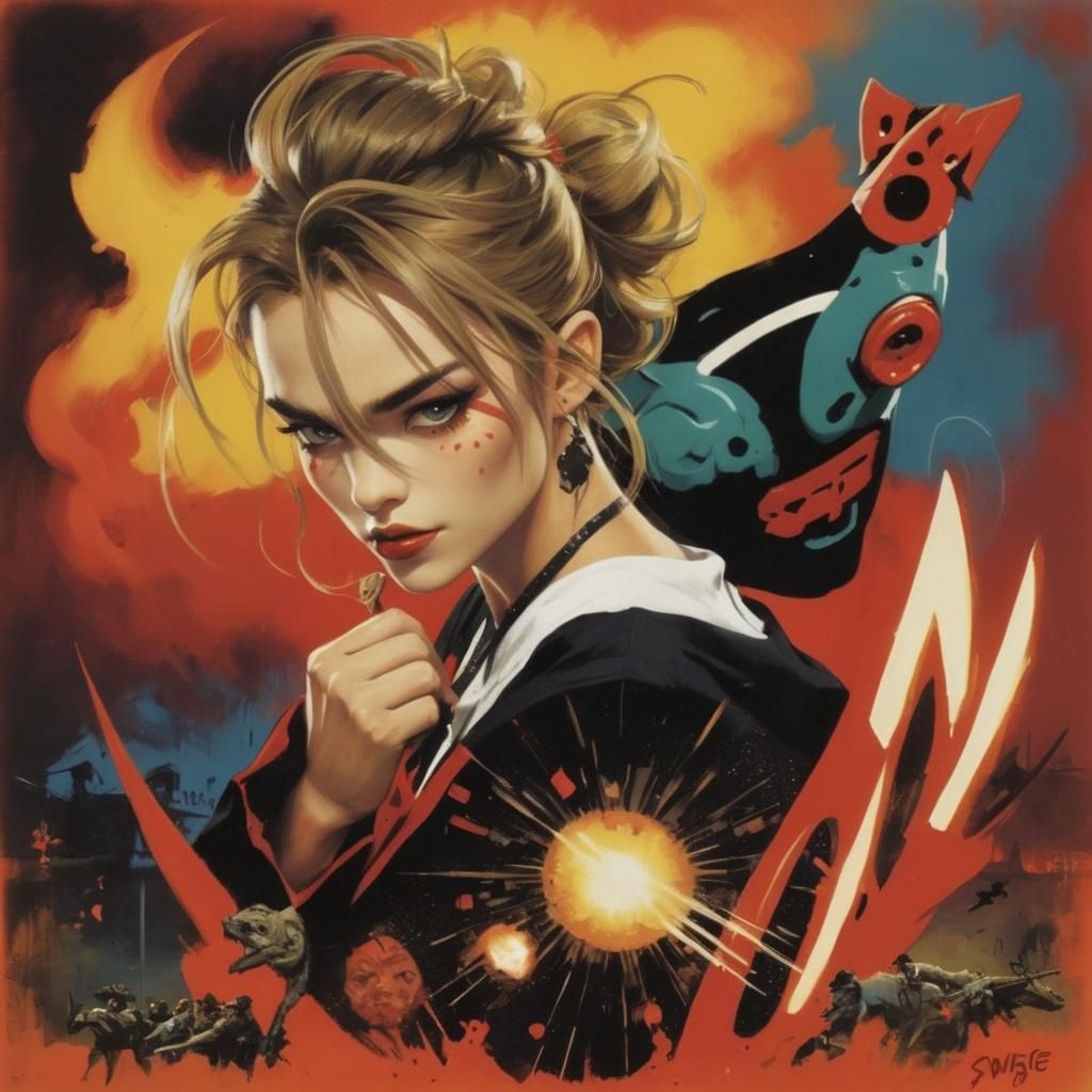 Abstract Depiction of Untamed Power