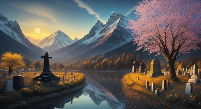 Surreal Elephant Landscape in Golden Hour Light