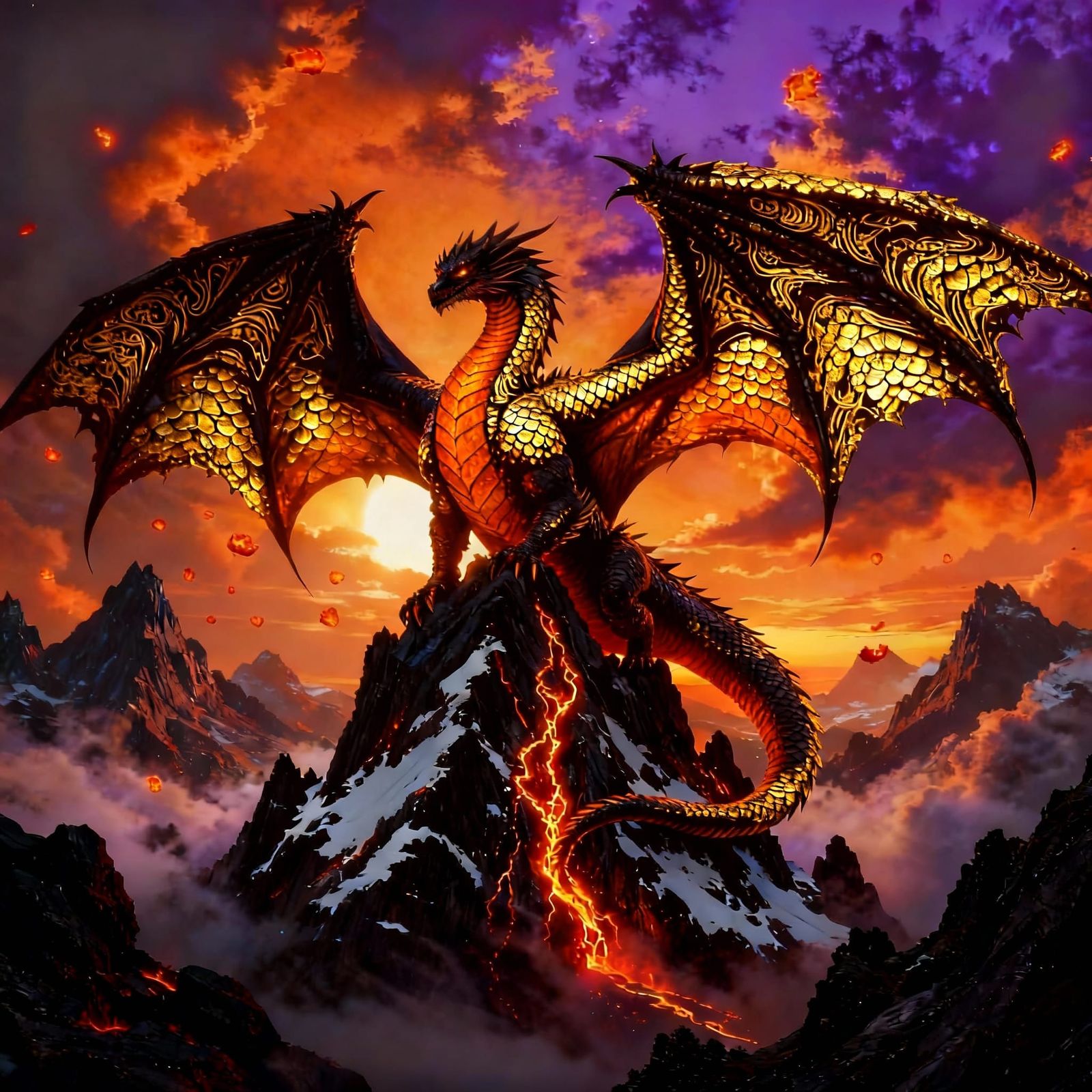 Colossal King Dragon Without Crown