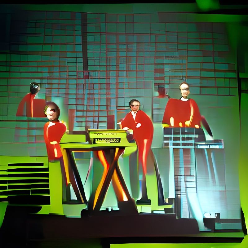 1970s Techno Party Scene