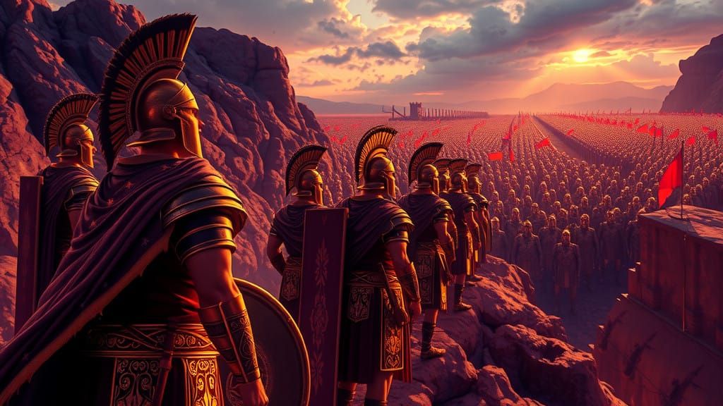 300 Spartan Warriors Stand Resolute