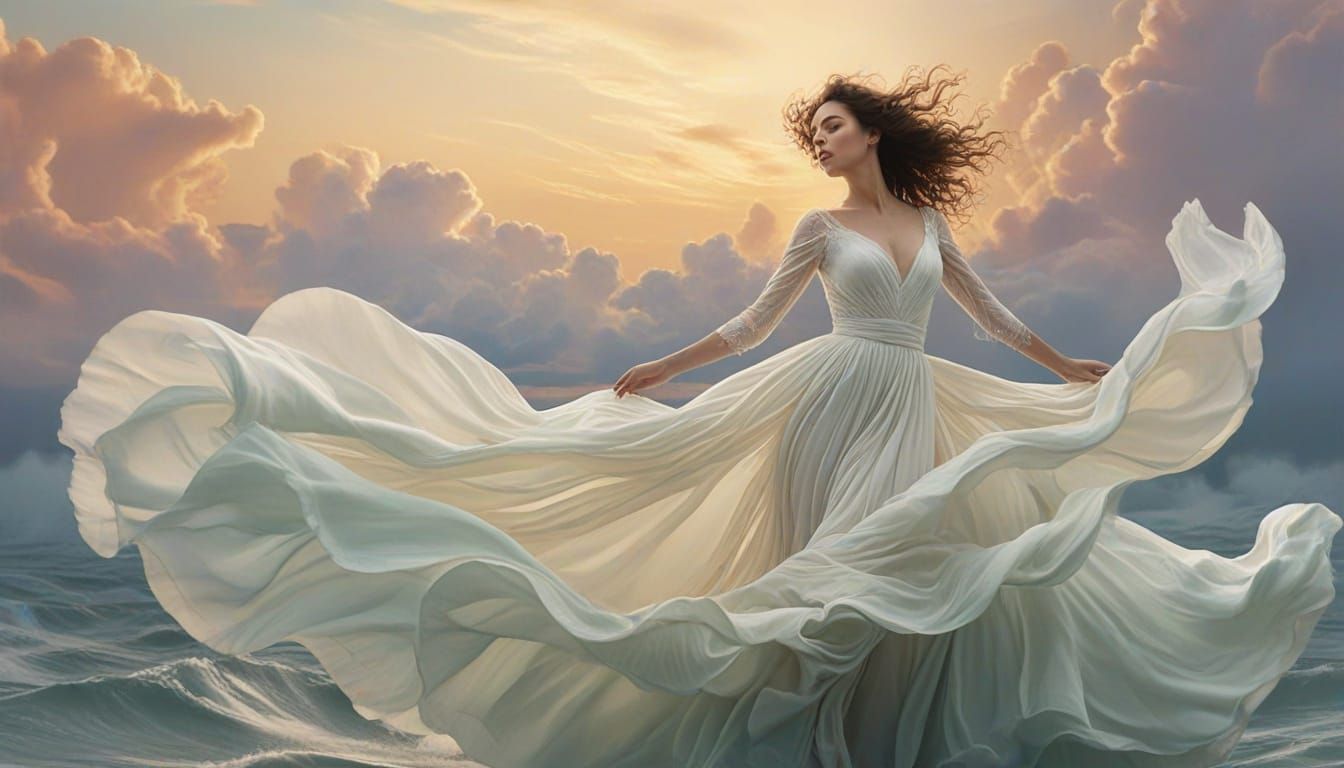 Dreamlike Surrealist Scene with Ethereal Brushstrokes