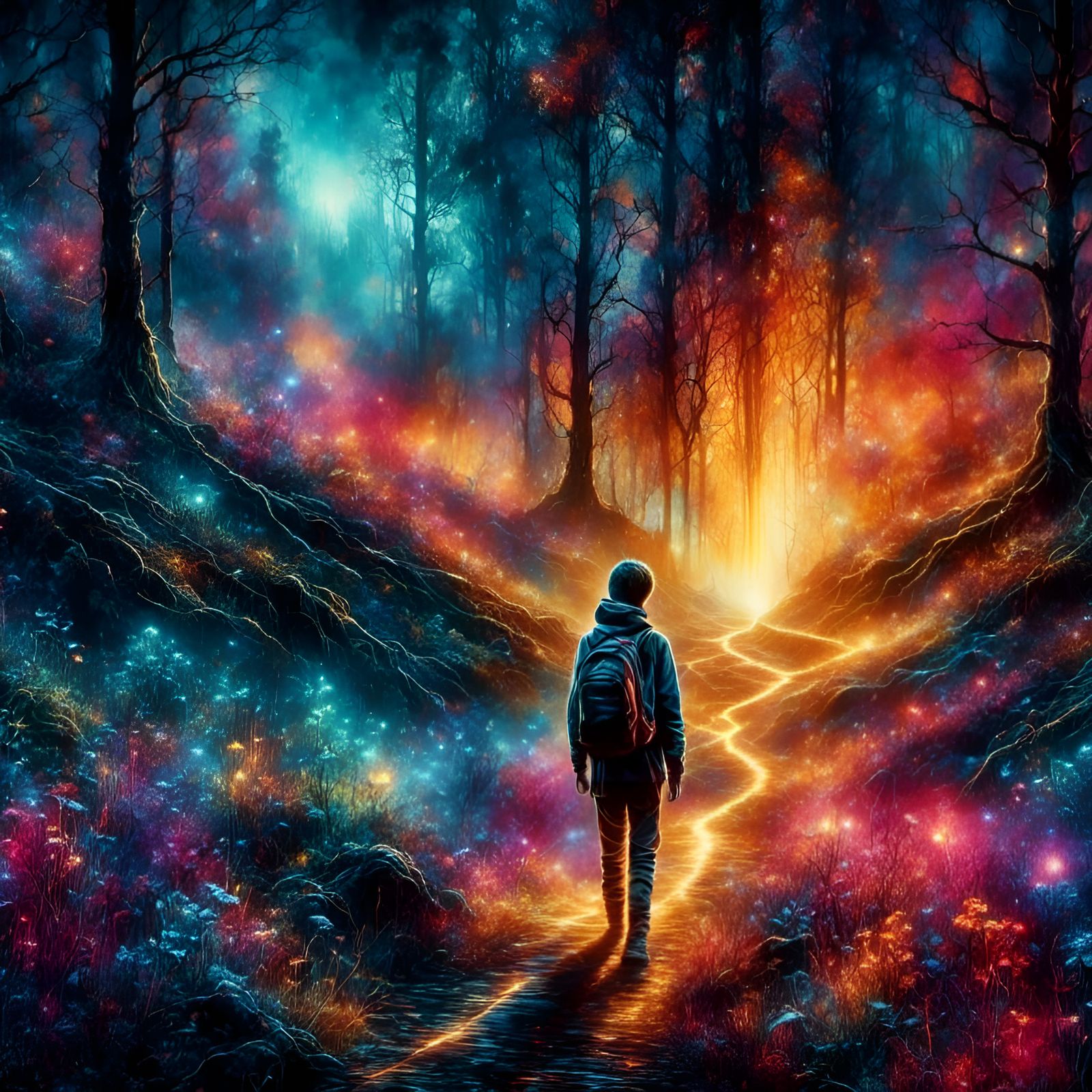 Lost Boy Navigates Dark Forest with Plasma Beams