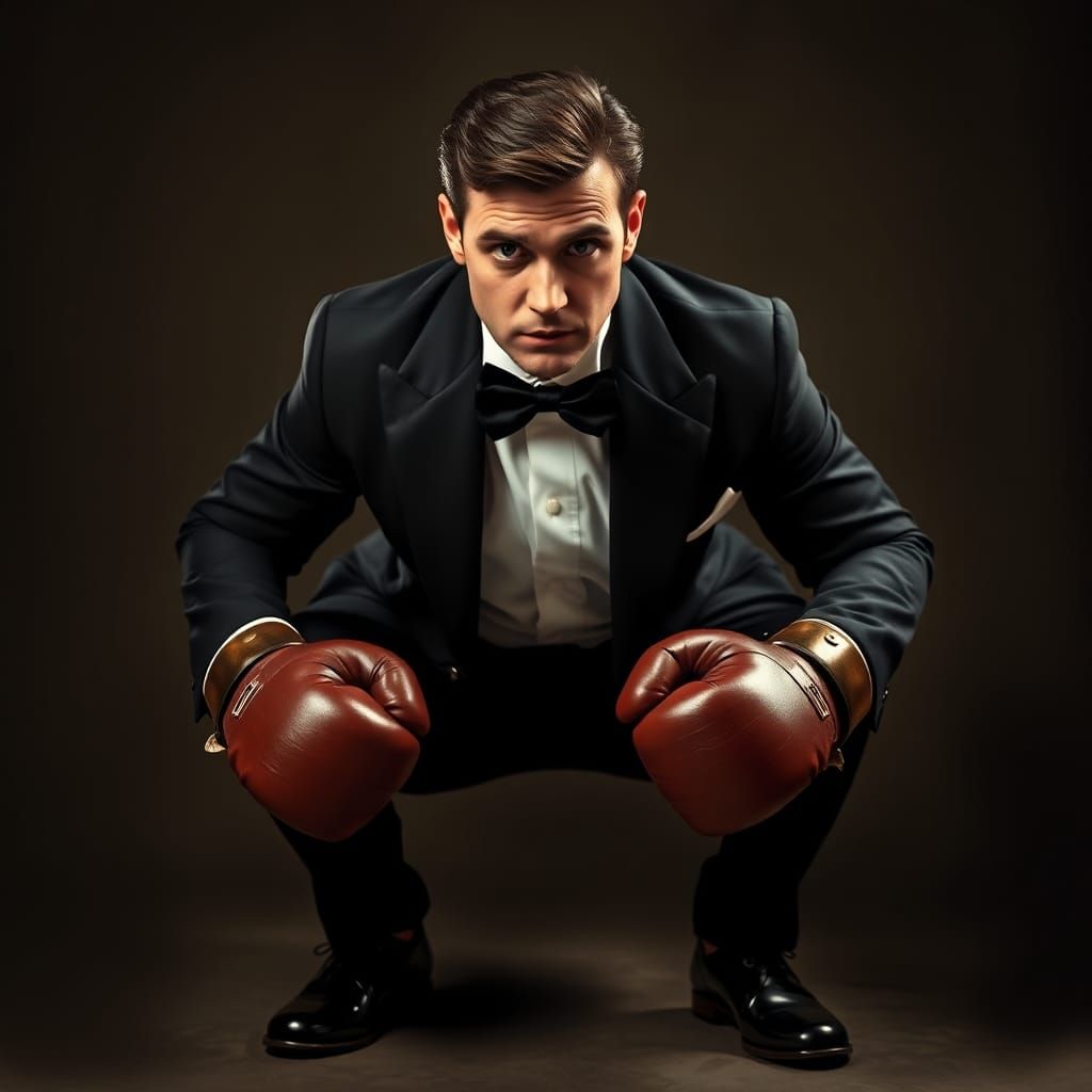 Butler Ready to Box, Rococo Meets Americana