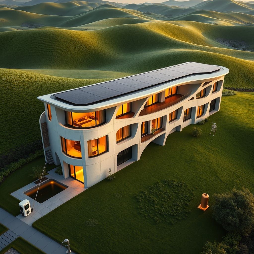 Sleek Eco-Friendly Apartment Building with Luxurious Condos