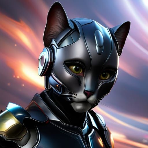Armored Bombay Kitten in Iron Man Suit