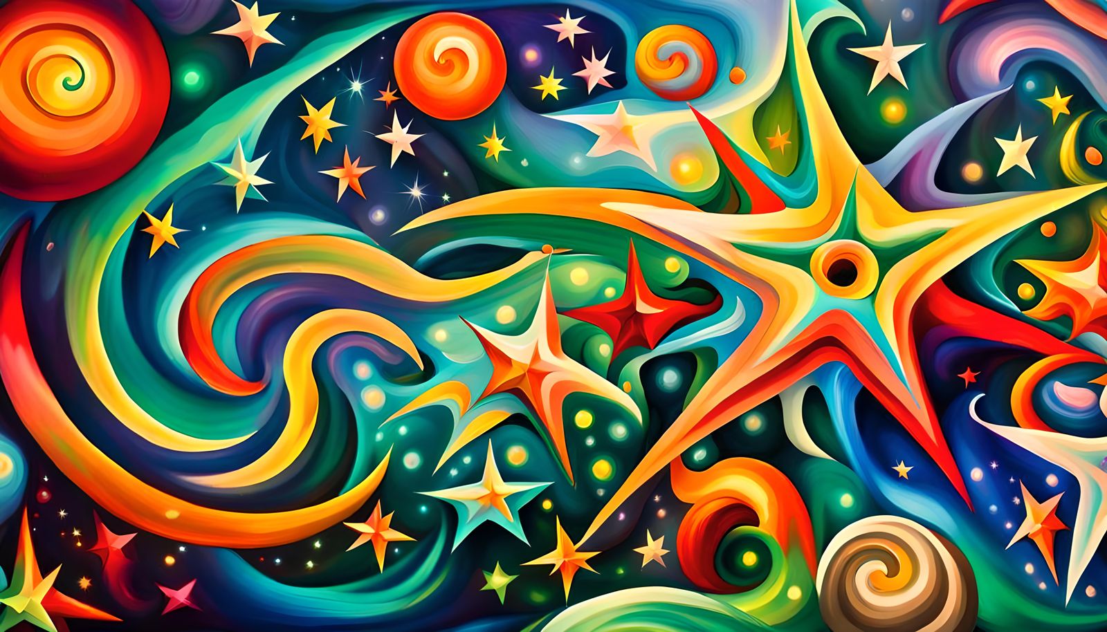 Iridescent Stars in ElectroMagnetic Plasma Maelstrom as Naiv...