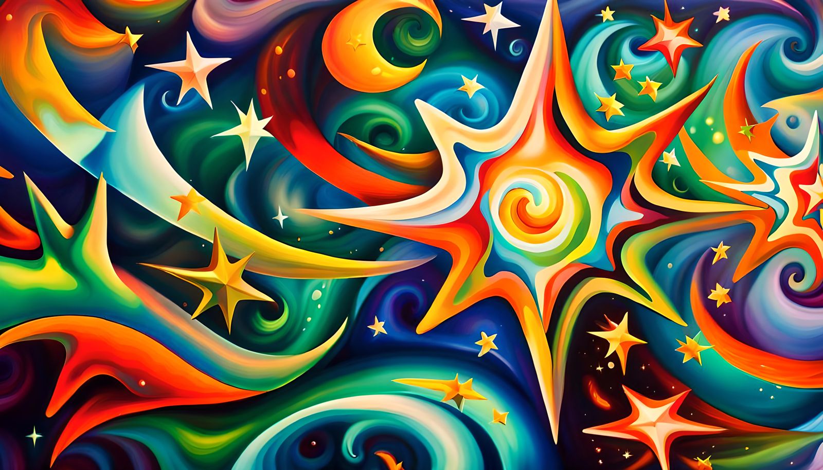 Iridescent Stars in Electromagnetic Plasma Maelstrom, Naive ...