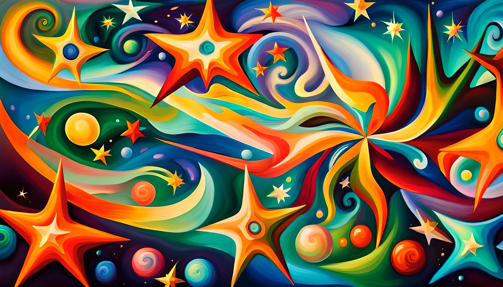 Iridescent Stars Swirling in Electromagnetic Maelstrom