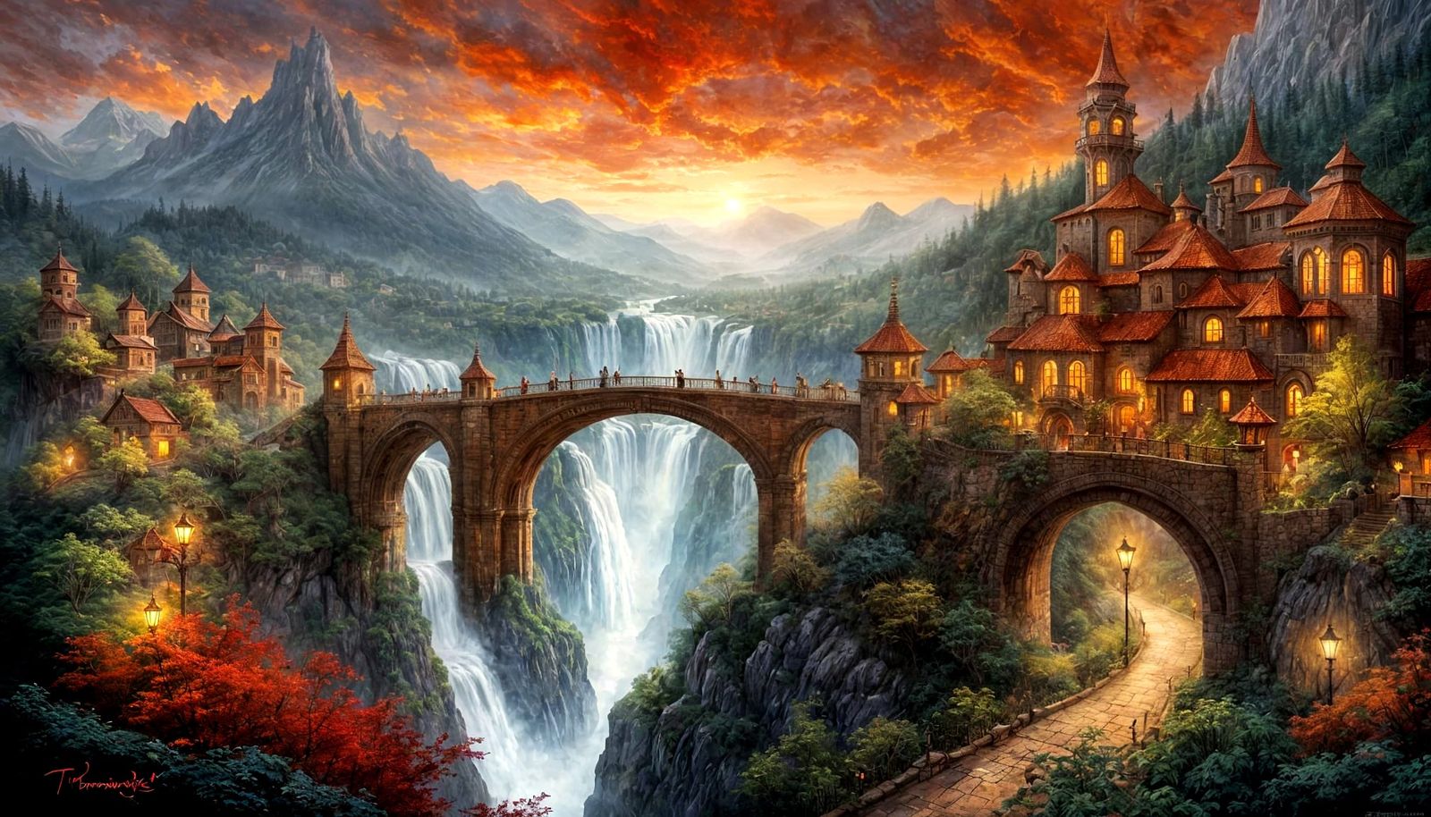 Fantasy Mountain City