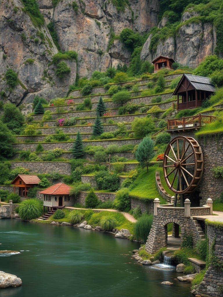 Majestic Hanging Gardens of Babylon, Romanticist Masterpiece