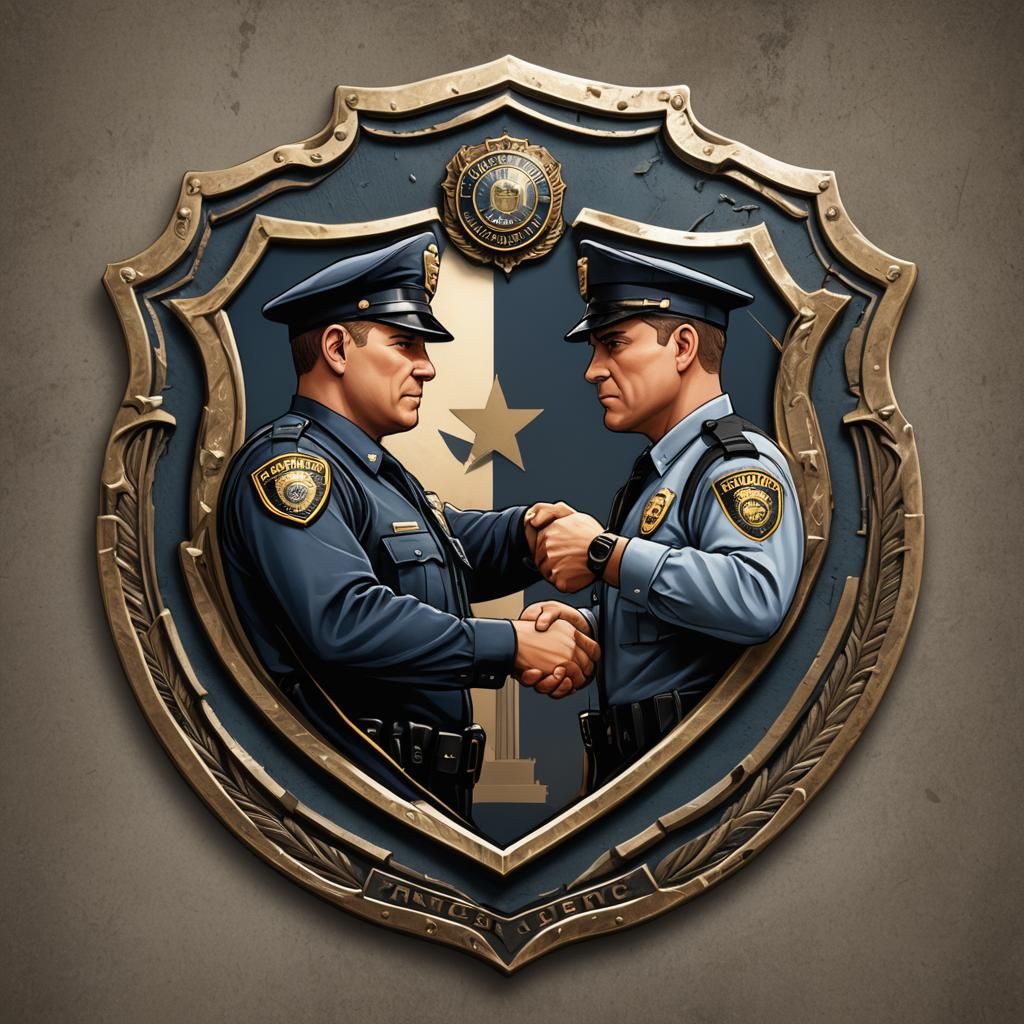 Shield Emblem: Friendly vs. Serious Police Interactions