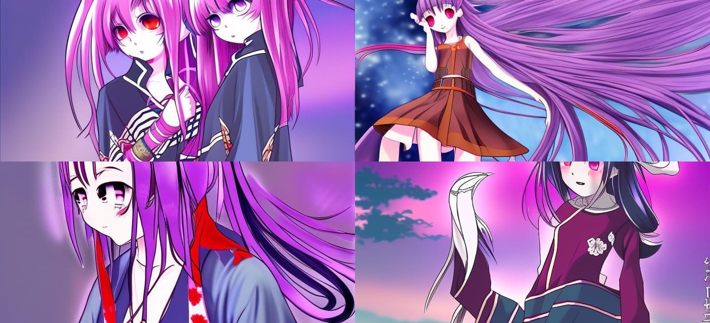 Yae Miko in Anime Art Style