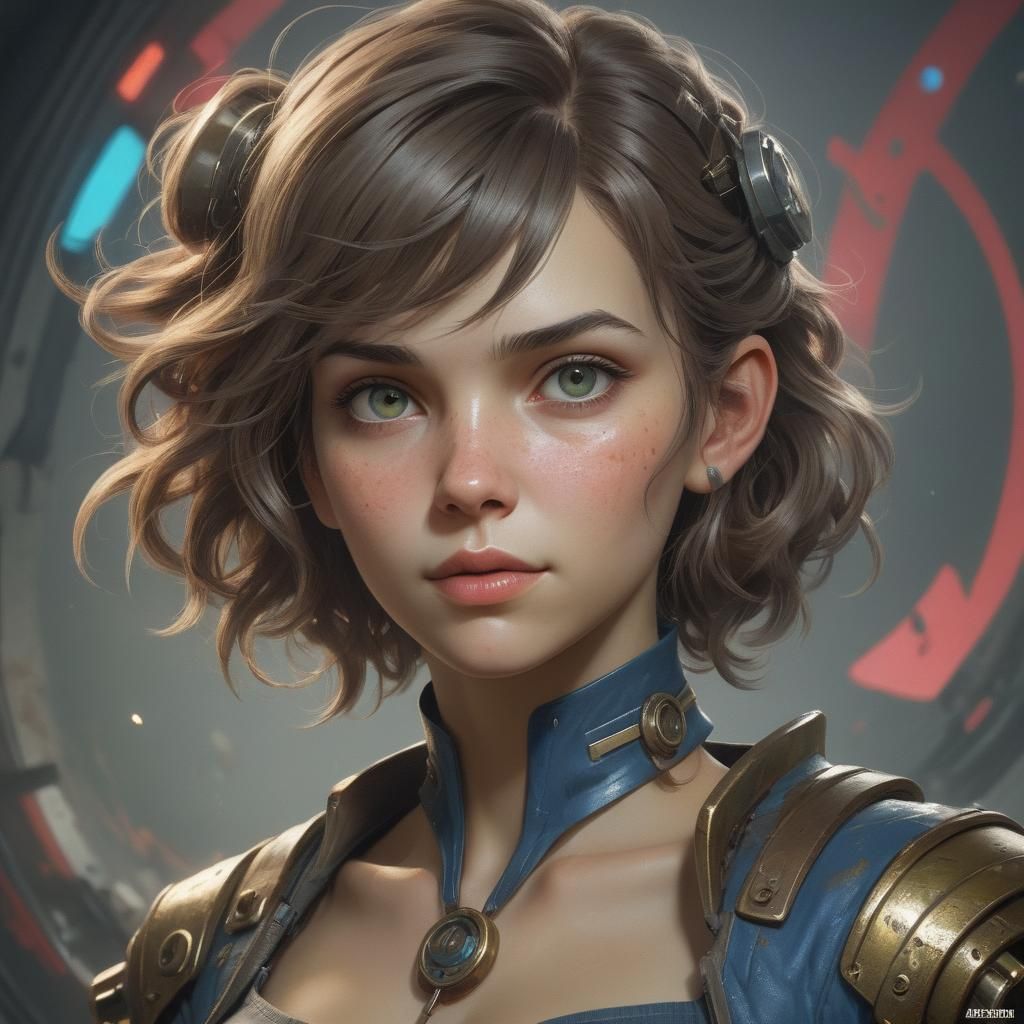 Lucy from Fallout: Hyperdetailed 8k Portrait
