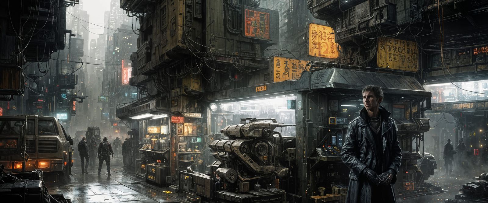 Cyberpunk Cityscape: A Blade Runner Inspired Painting
