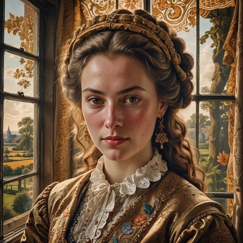 Dutch Golden Age Portrait of a Young Woman