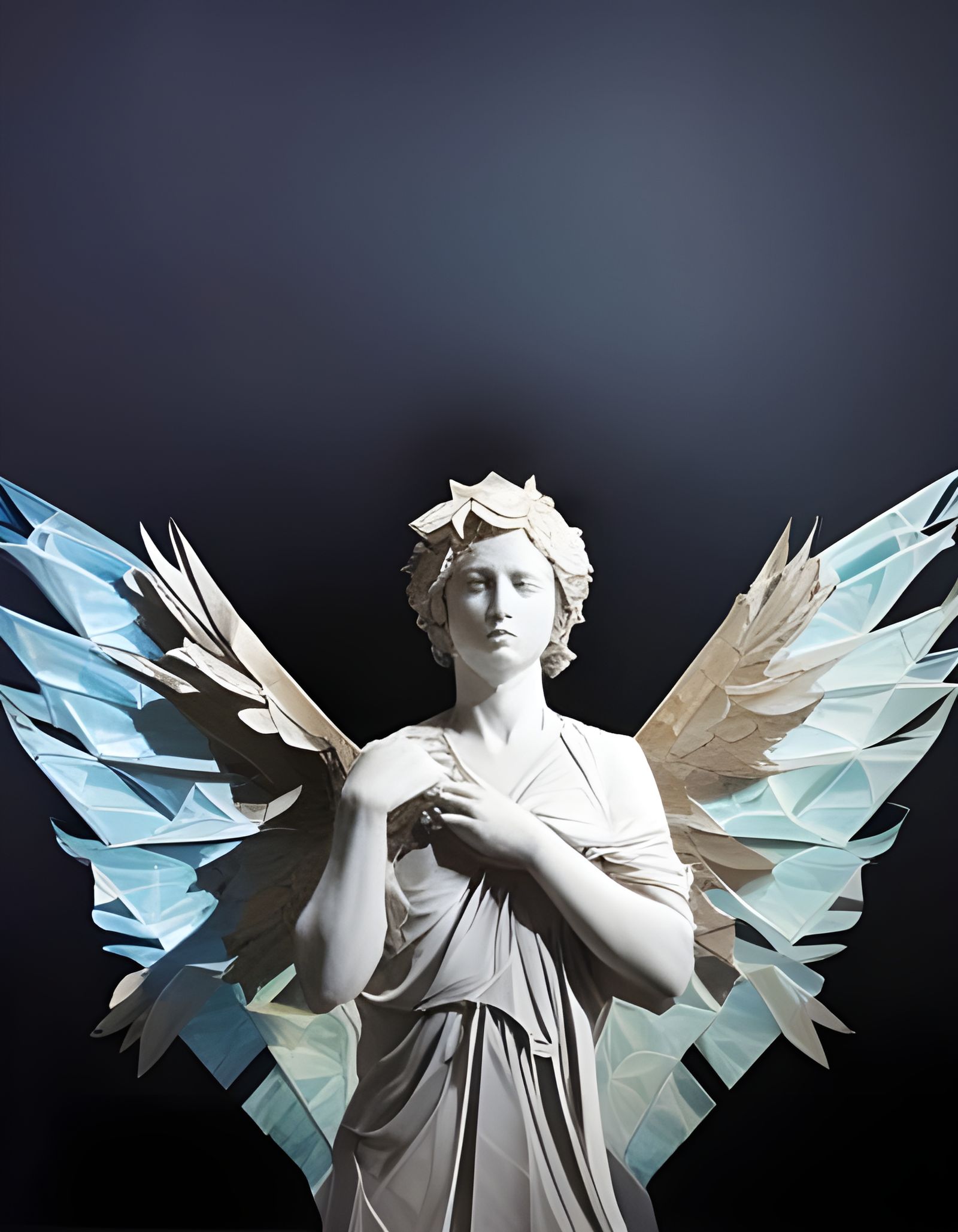 Icarus Papercraft in Art Nouveau Style