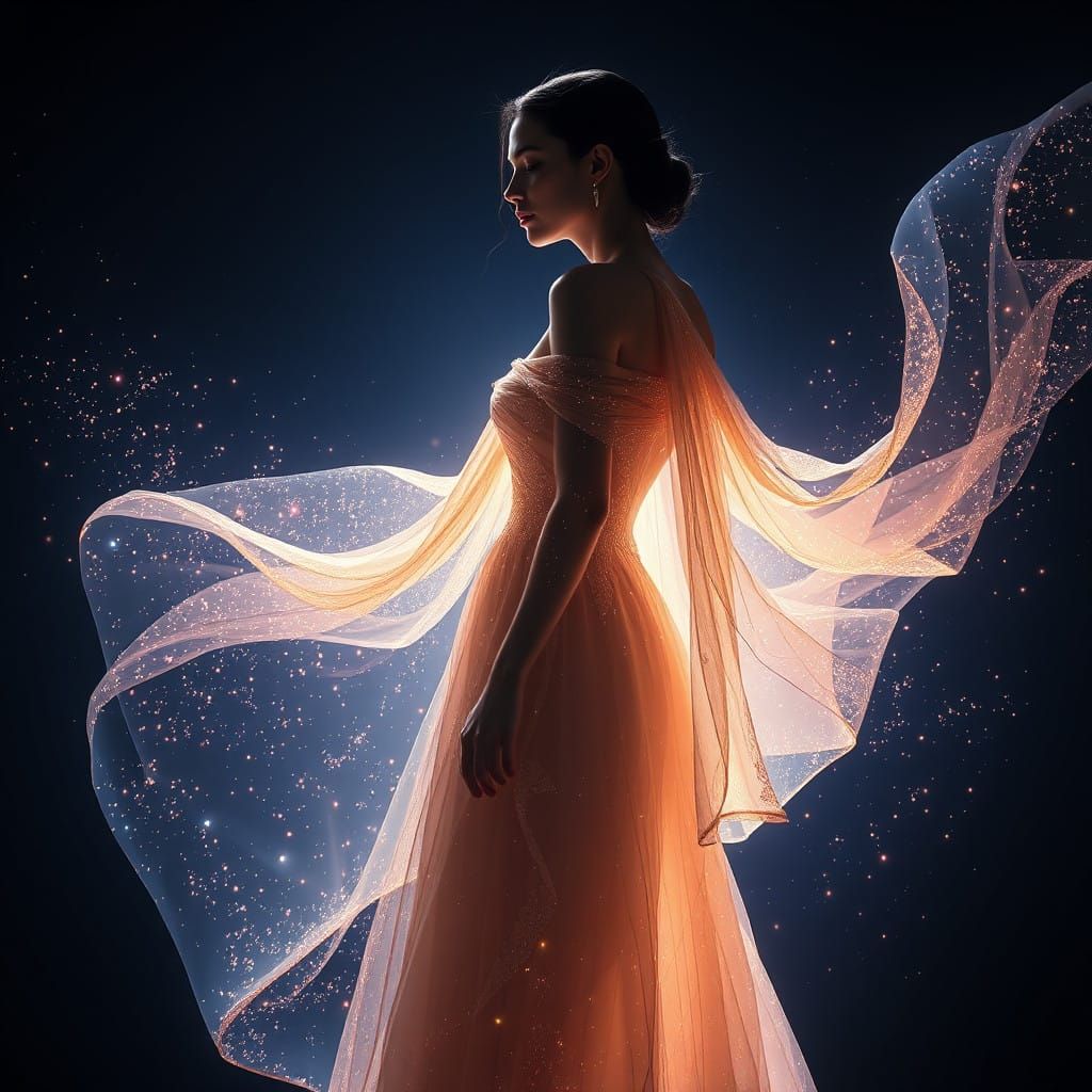 Celestial Beauty in an Ethereal Glow