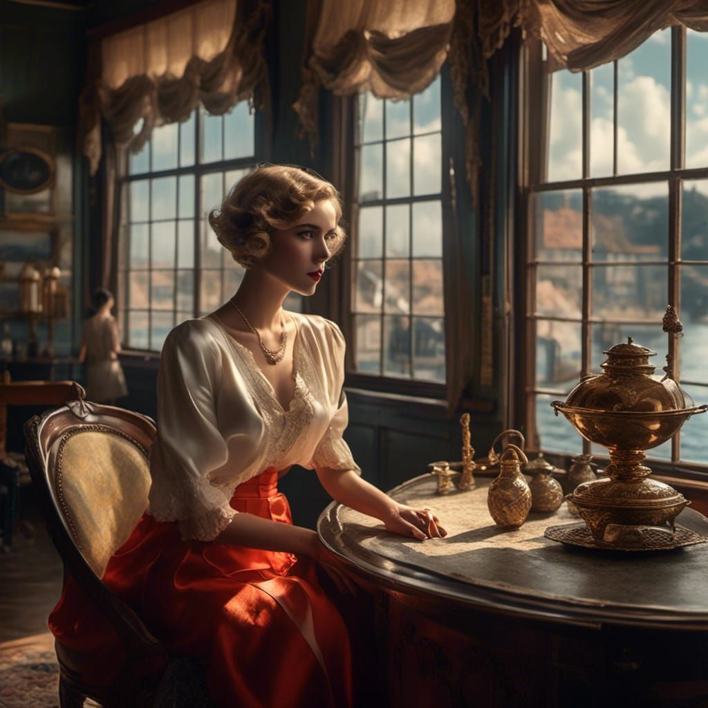 Chic Demon in 1920s Fishing Village