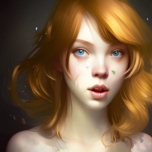 Selfie Portrait in Hyperdetailed Digital Art Style