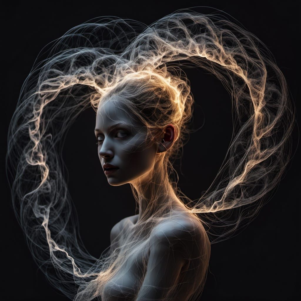 Luminous Soul Portrait: Enduring Beauty in Weightless Fragil...