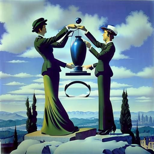 AI Rendition of René Magritte