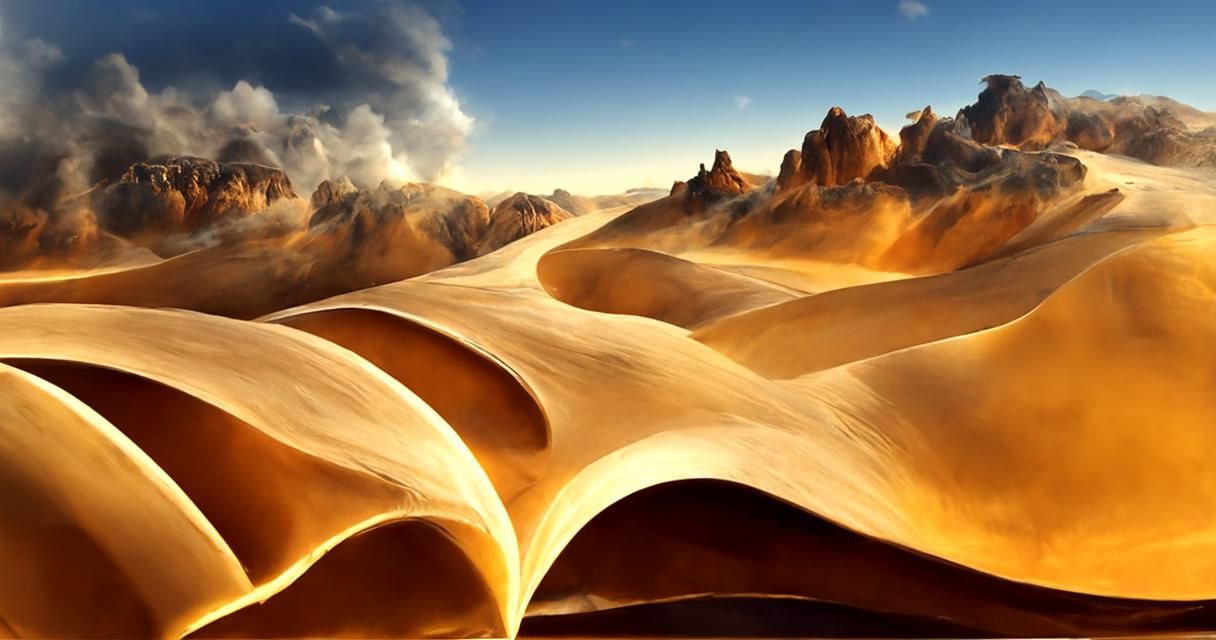 Sahara Desert Landscape: Top-Down Drone Photography