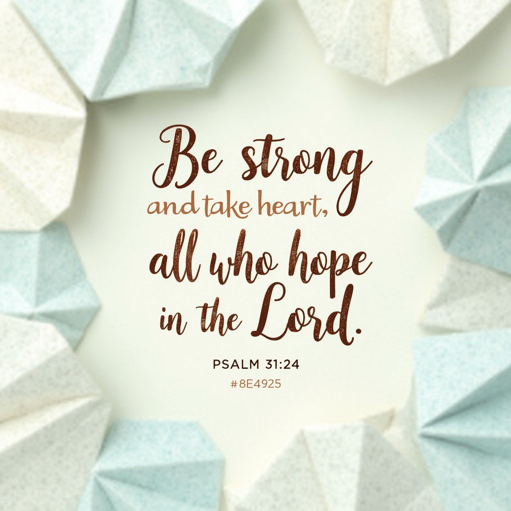 Inspirational Quote on Origami Paper in Soft Focus