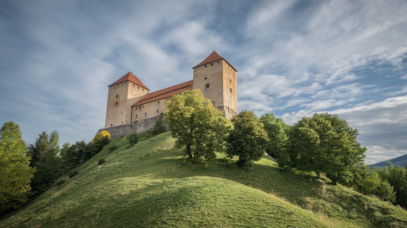 Medieval Ukrainian Castle in Rustic Stone