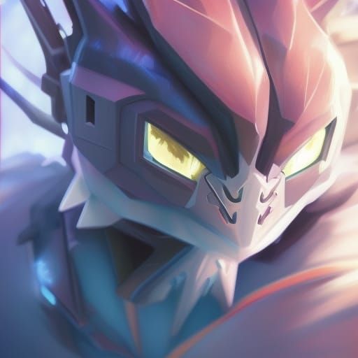 Detailed Digimon Portrait in Unreal Engine 5