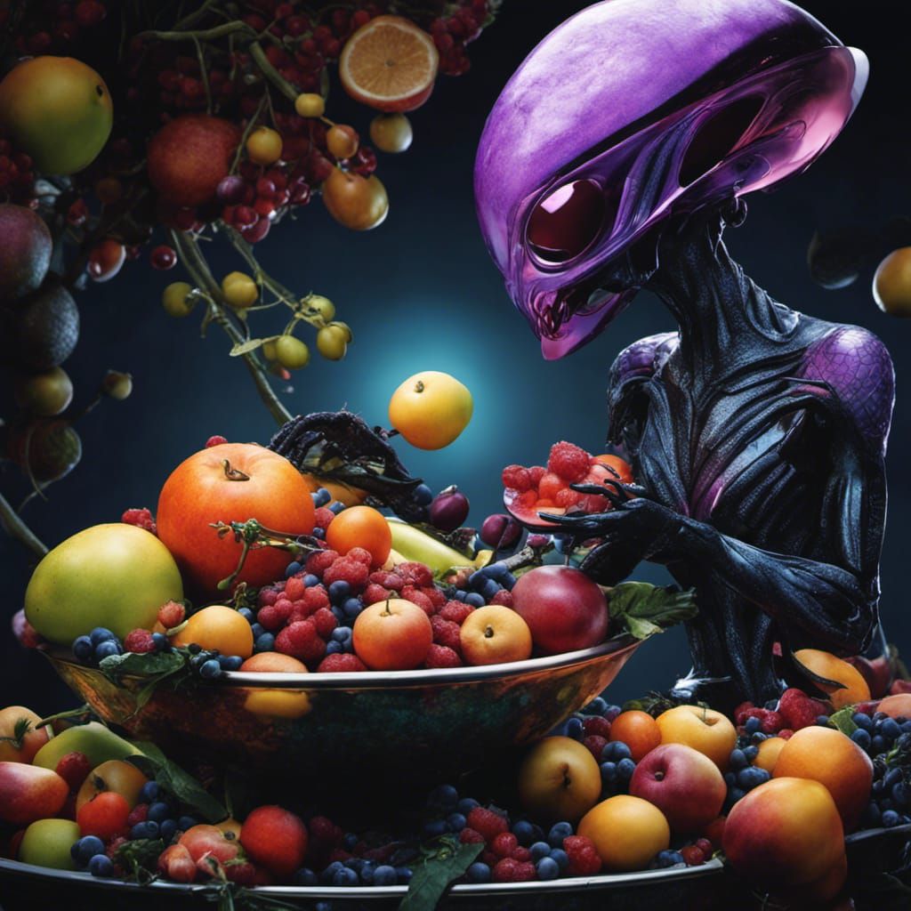 Alien Fruit Bowl