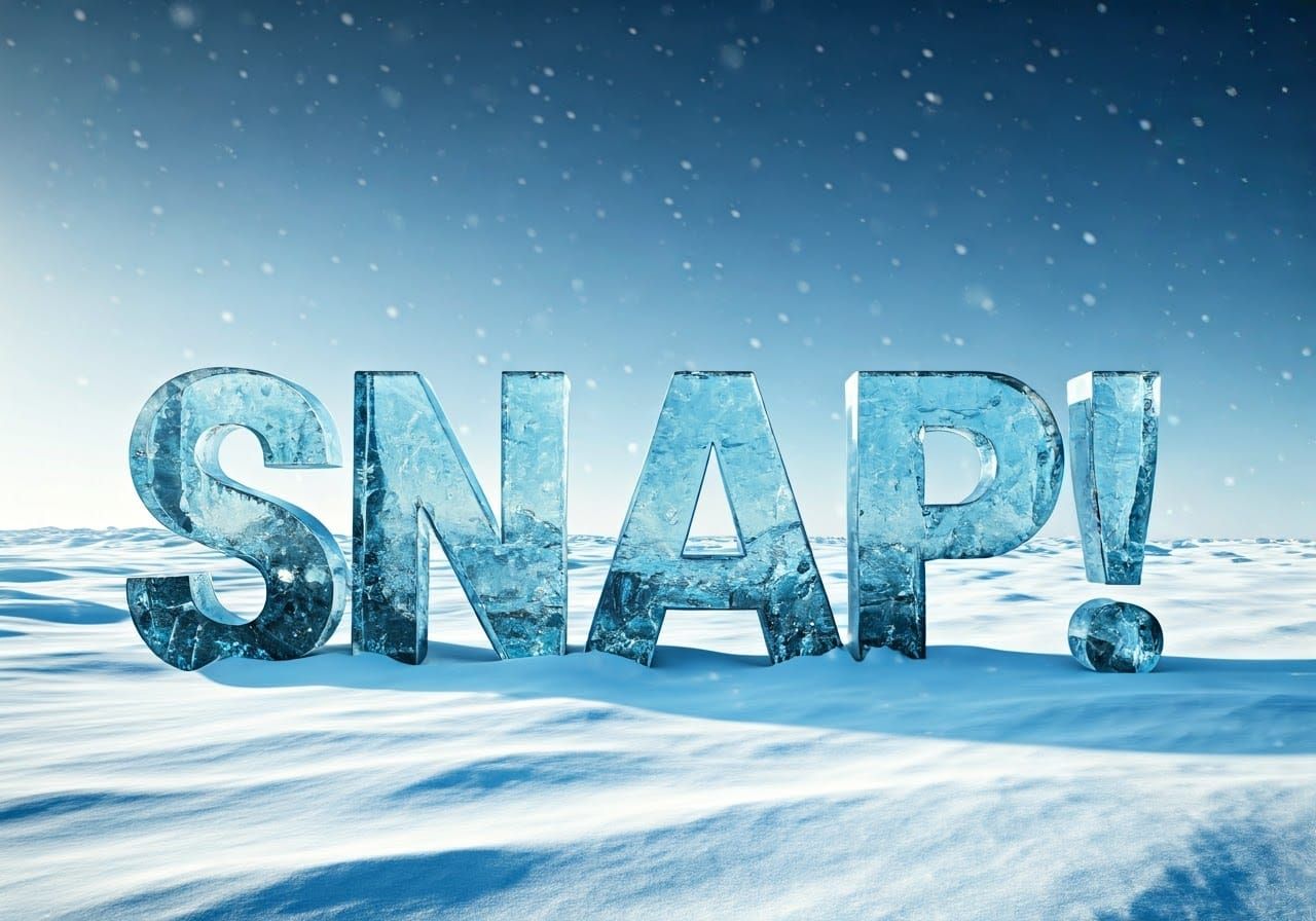 Frosted Letters in a Winter Wonderland