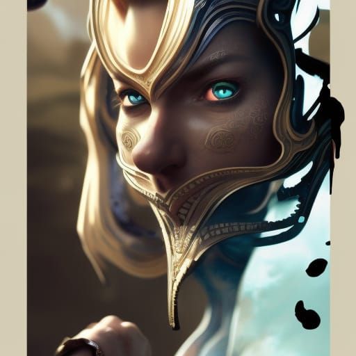 Strange Cats' Brief Fame: Hyperdetailed Digital Portrait